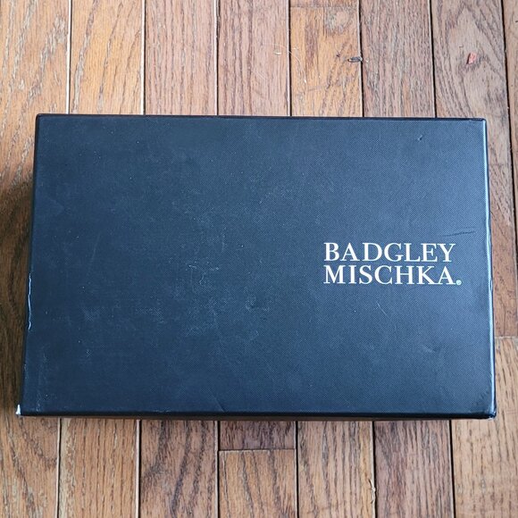 NIB Badgley Mischka Carlise Satin Slingback with Singular Rose, sz 8.5 - Picture 4 of 14